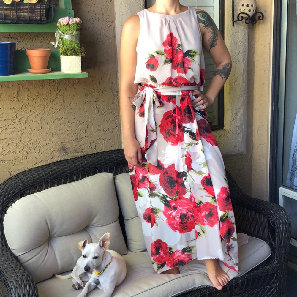 Floral Formal Hi-Lo Dress